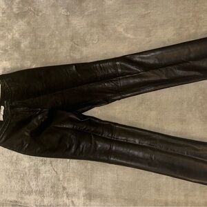 Black Leather Pants